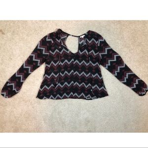 Eyeshadow Sheer Long Sleeve Top